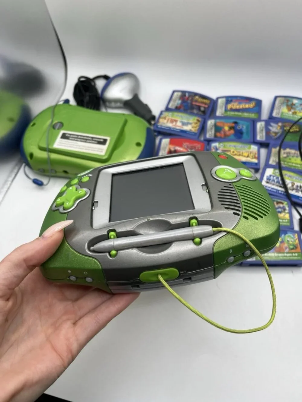 LeapFrog Leapster2 & Original Leapster Bundle w/ 20 Games Camera Dock FOR PARTS